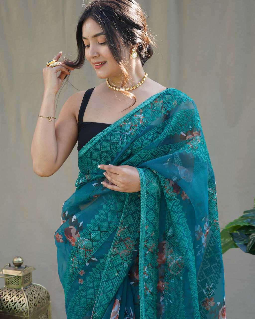 Stylish Organza Saree