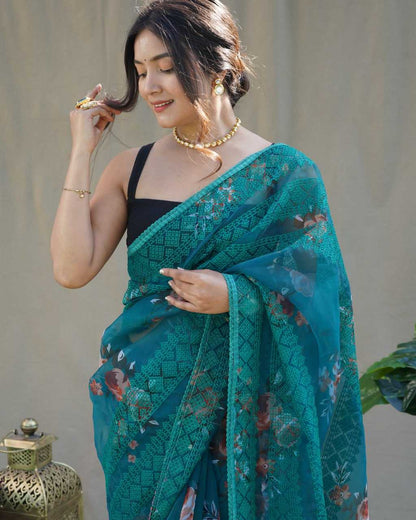 Stylish Organza Saree