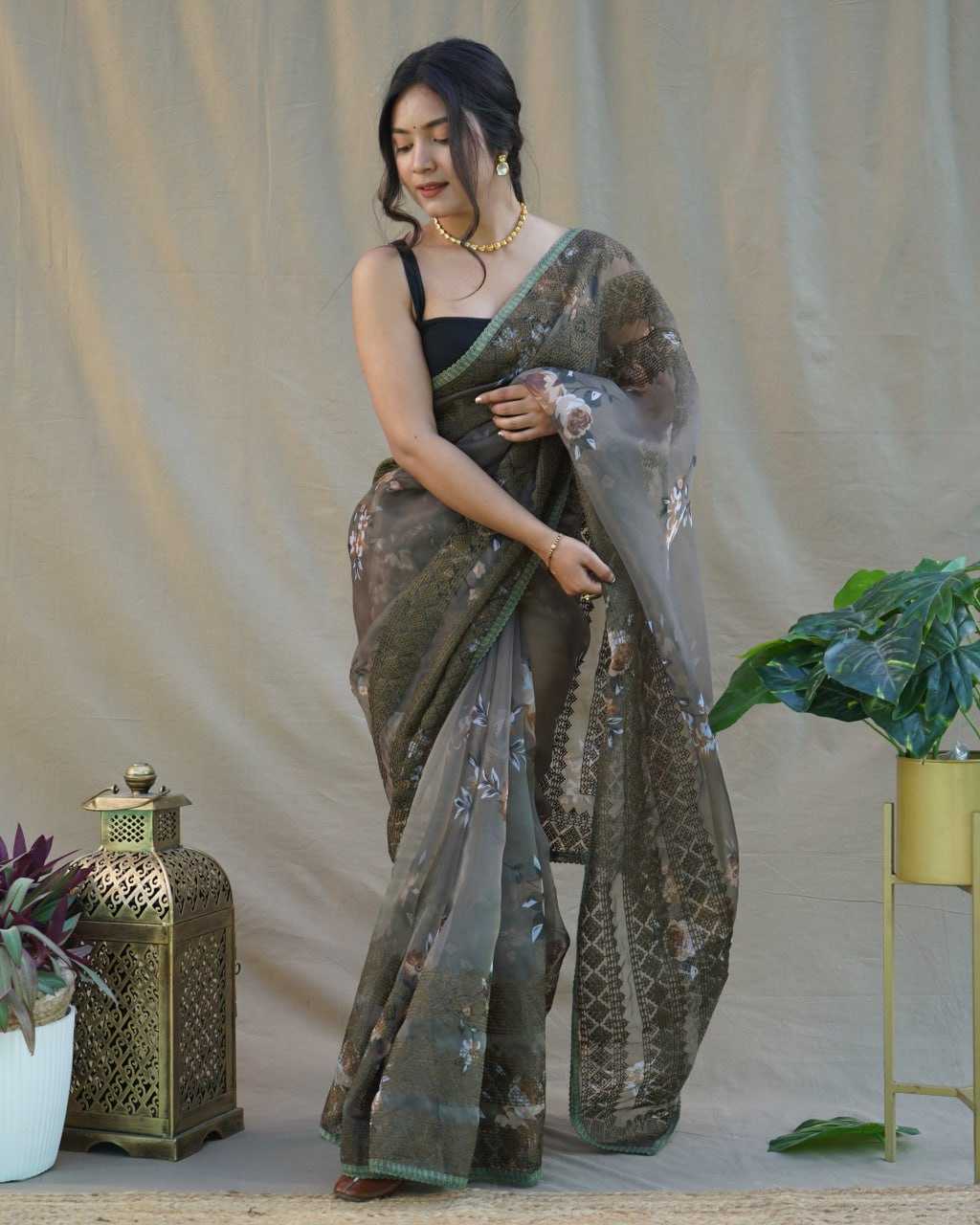 Stylish Organza Saree