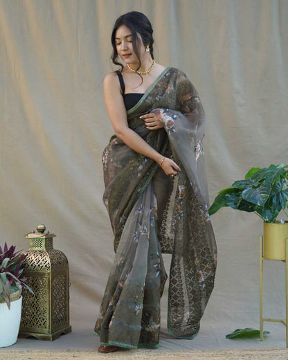 Stylish Organza Saree