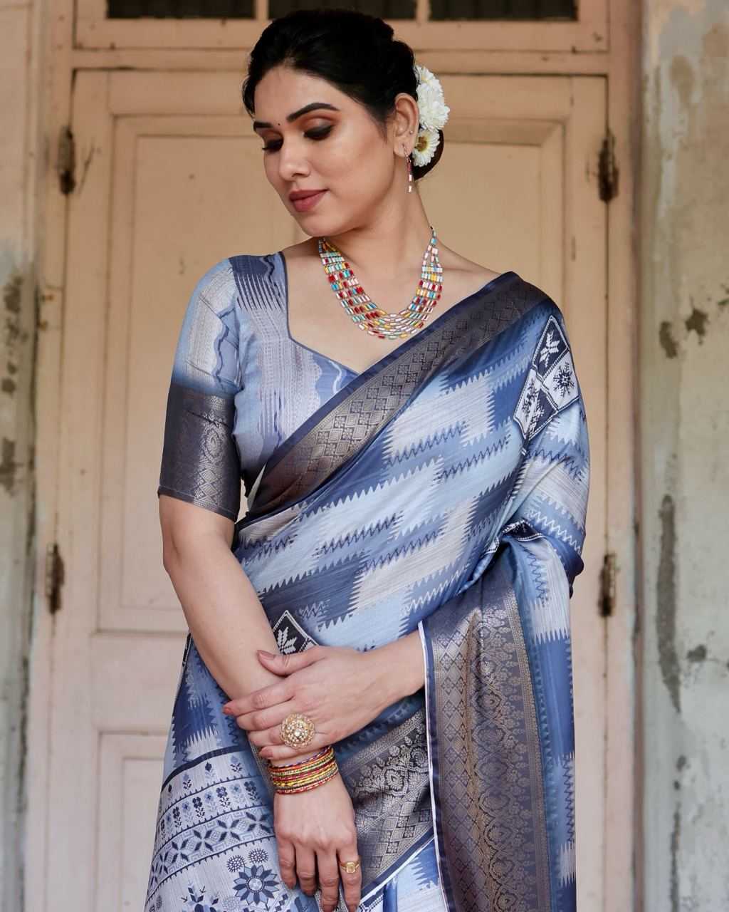 Pure Silk Digital Printed Saree