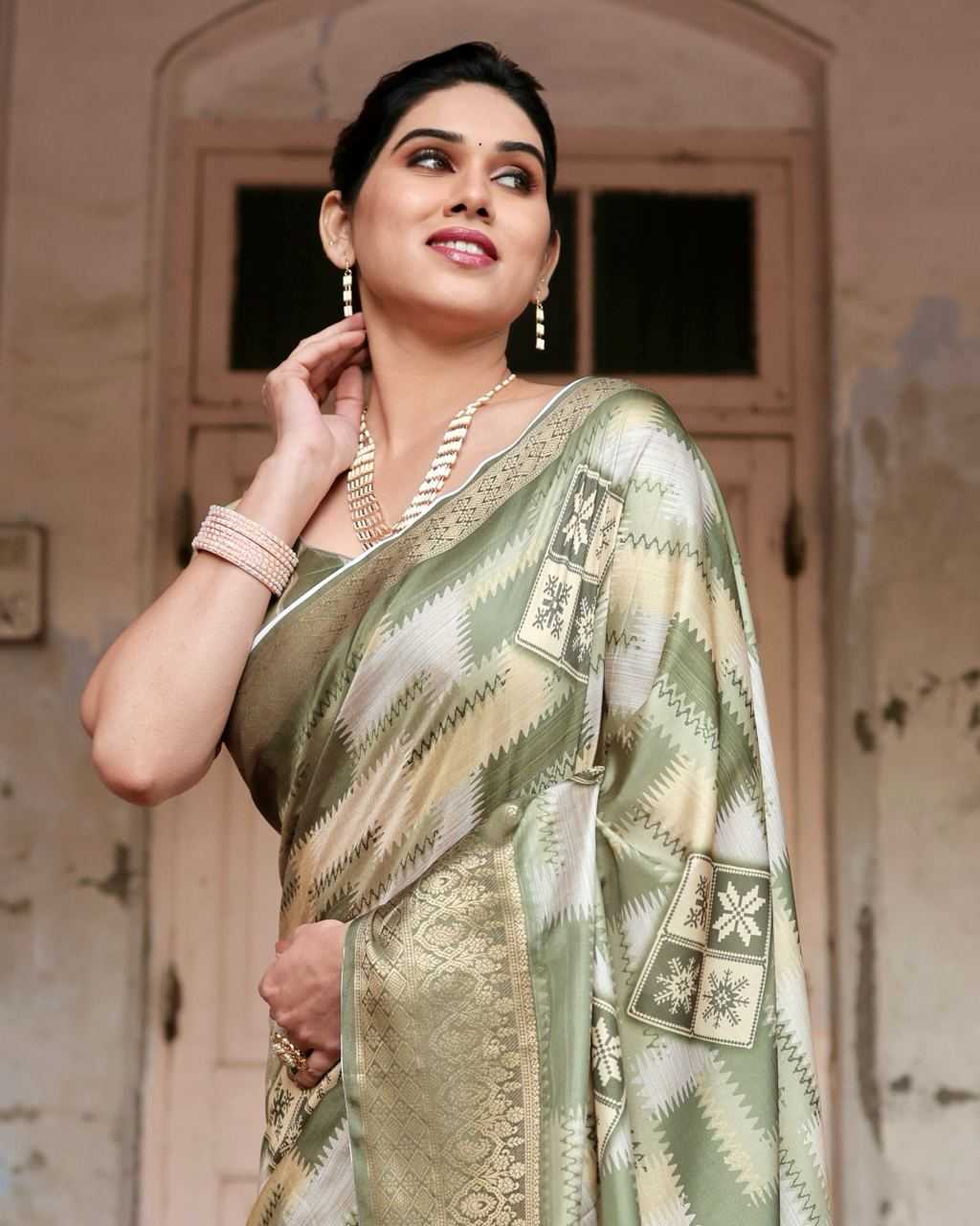 Pure Silk Digital Printed Saree