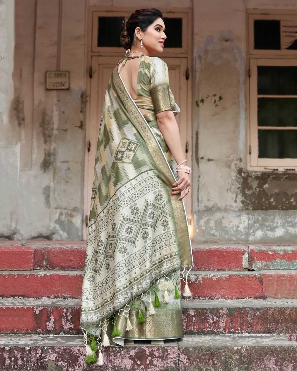 Pure Silk Digital Printed Saree