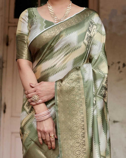 Pure Silk Digital Printed Saree