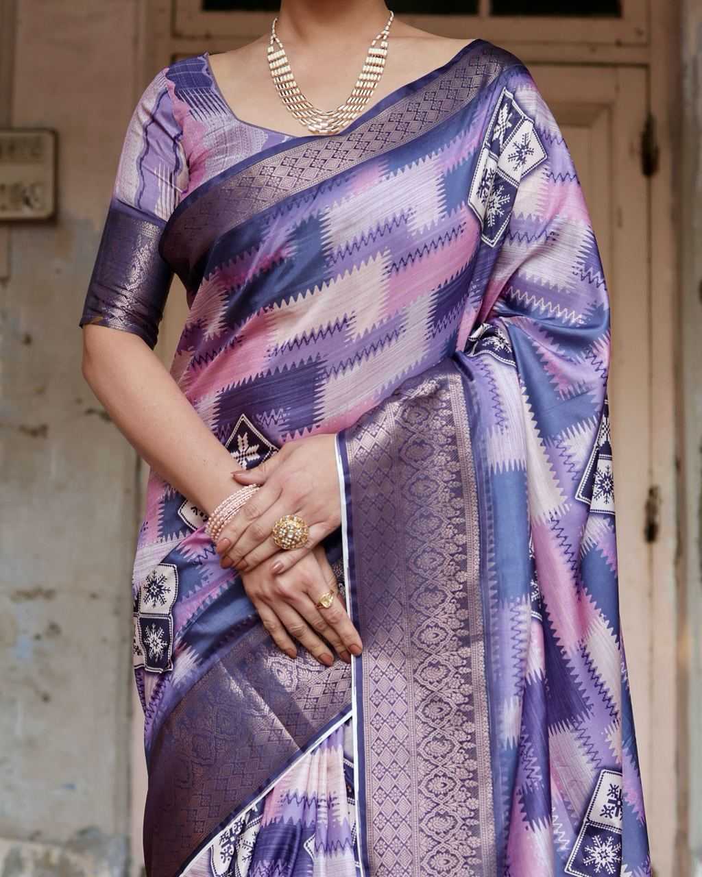 Pure Silk Digital Printed Saree