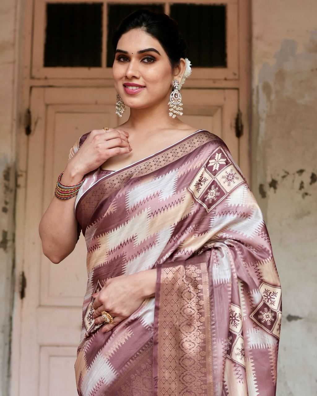 Pure Silk Digital Printed Saree