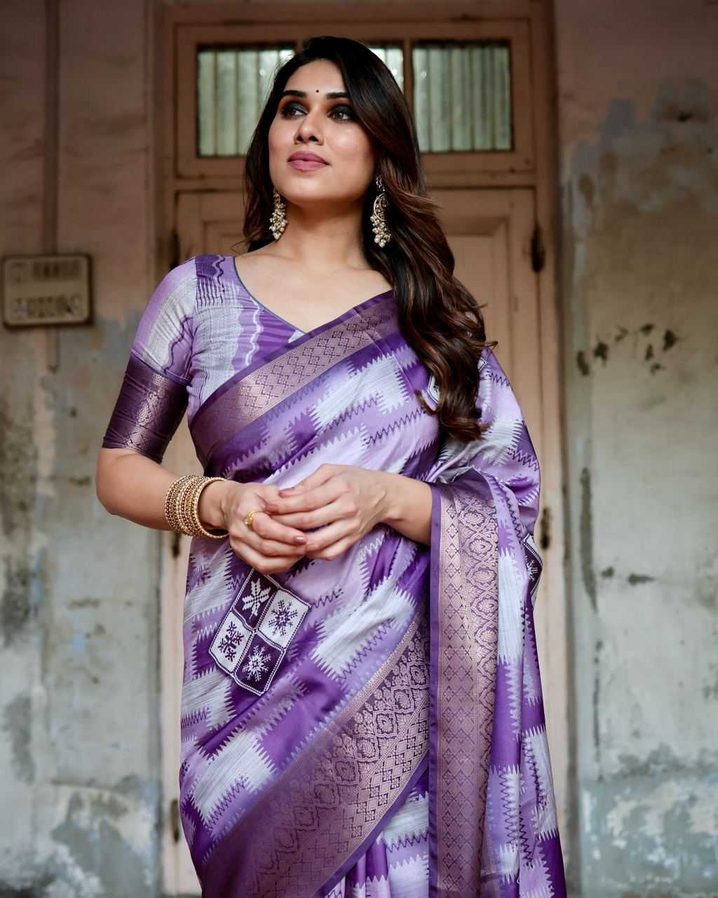Pure Silk Digital Printed Saree