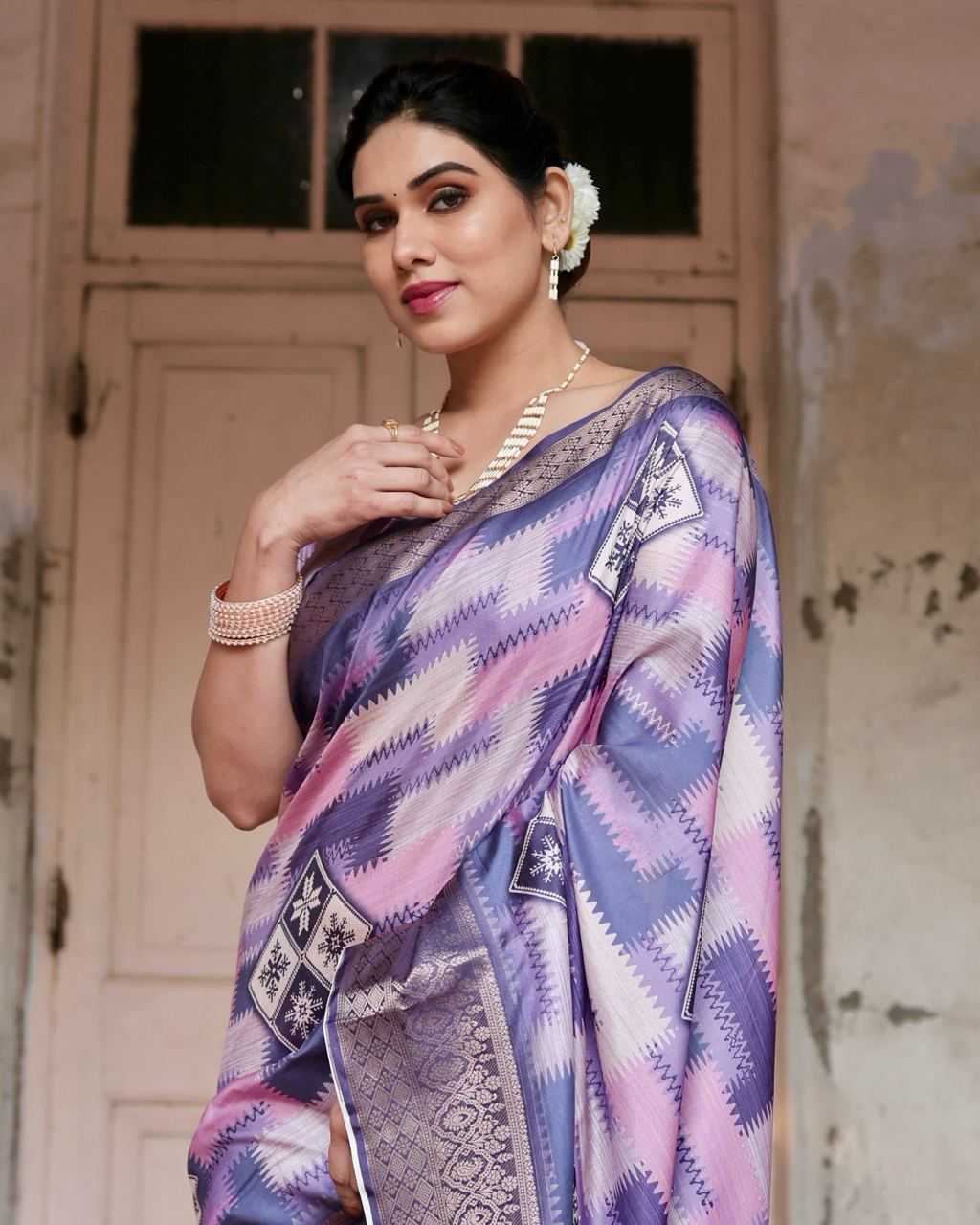 Pure Silk Digital Printed Saree