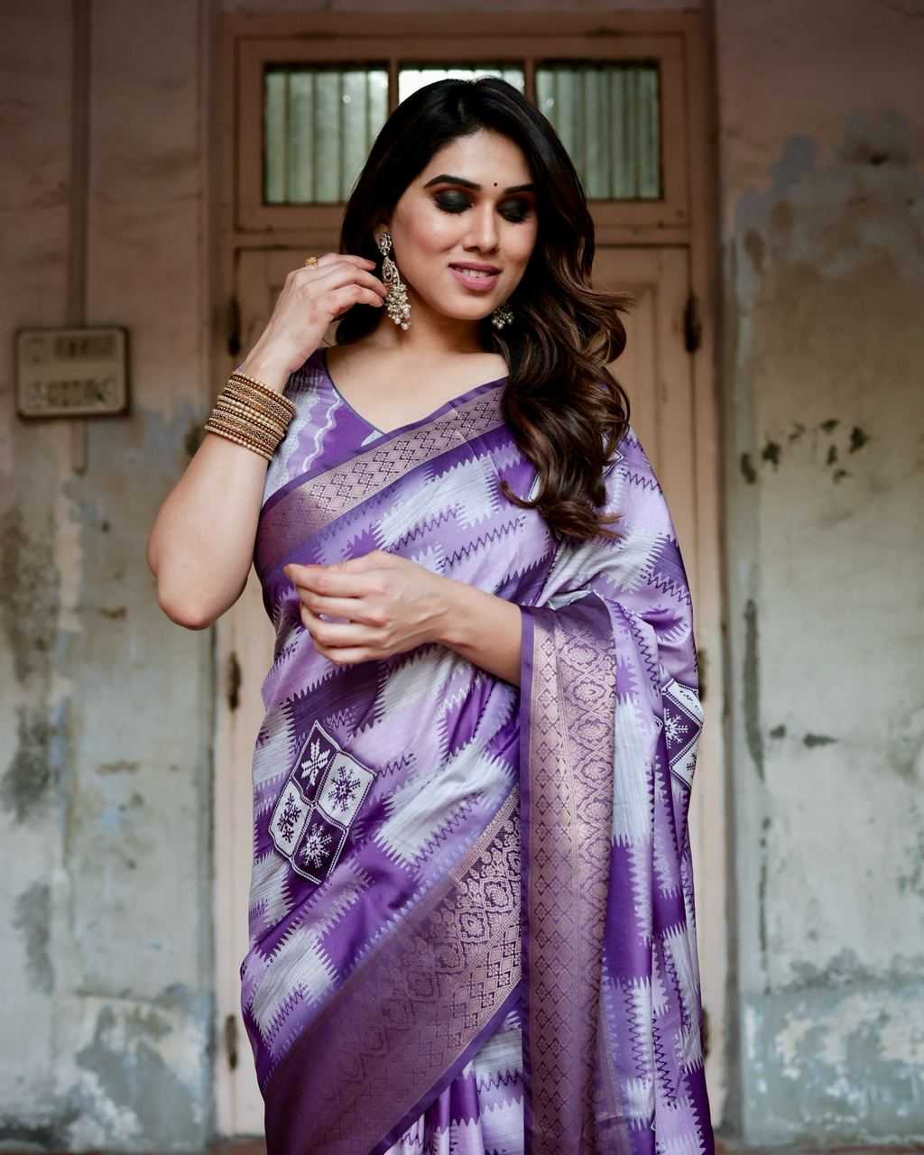 Pure Silk Digital Printed Saree