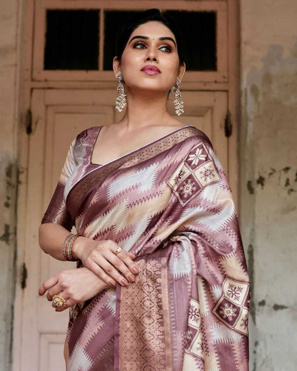 Pure Silk Digital Printed Saree