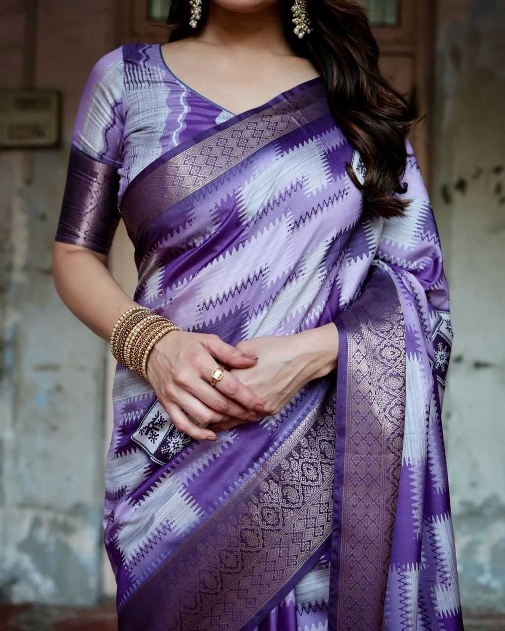 Pure Silk Digital Printed Saree