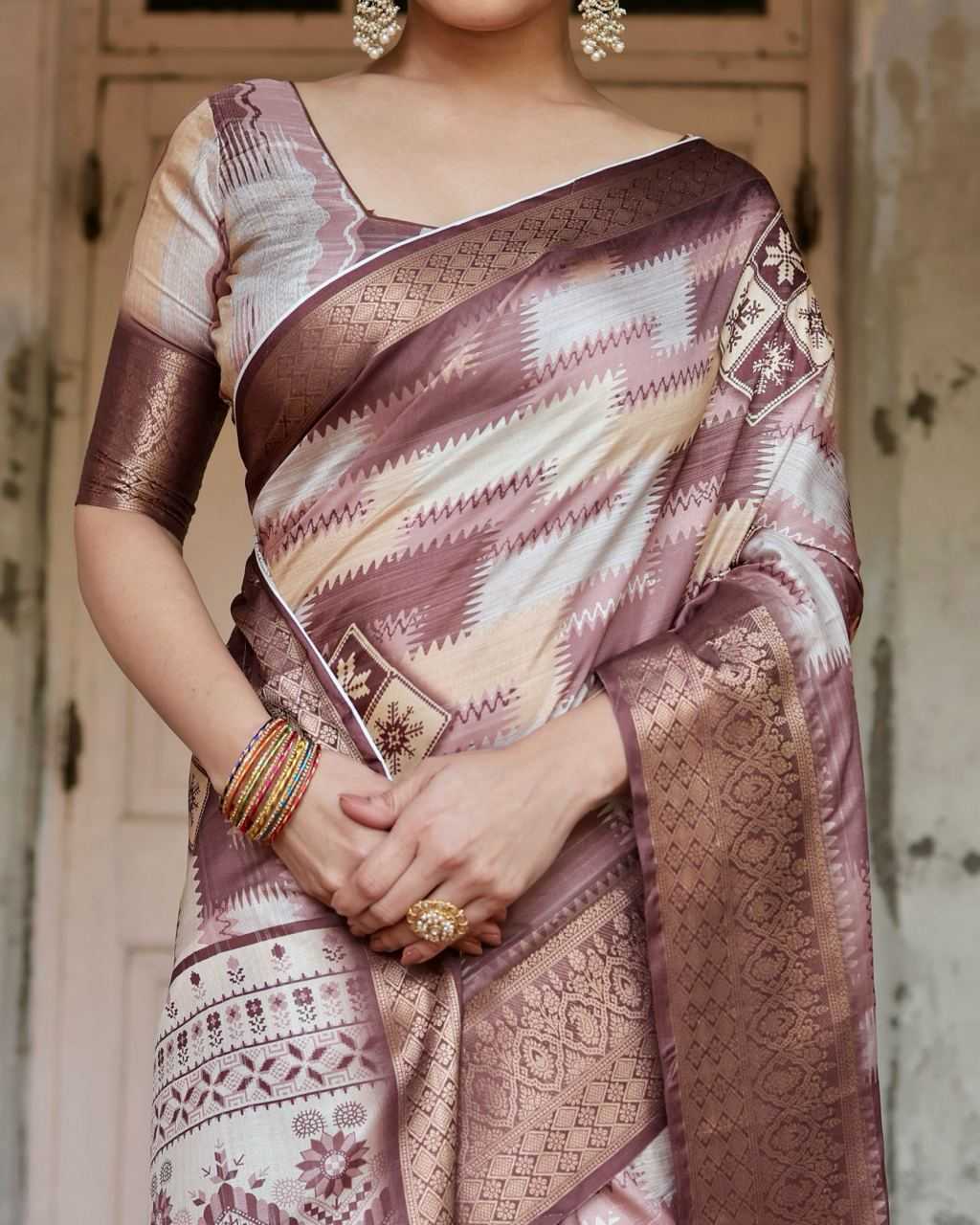 Pure Silk Digital Printed Saree