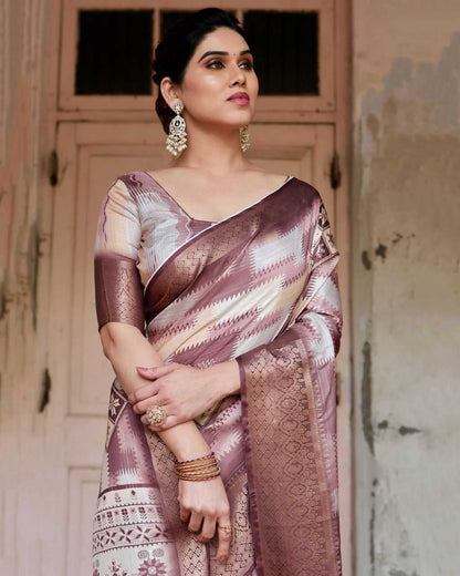 Pure Silk Digital Printed Saree
