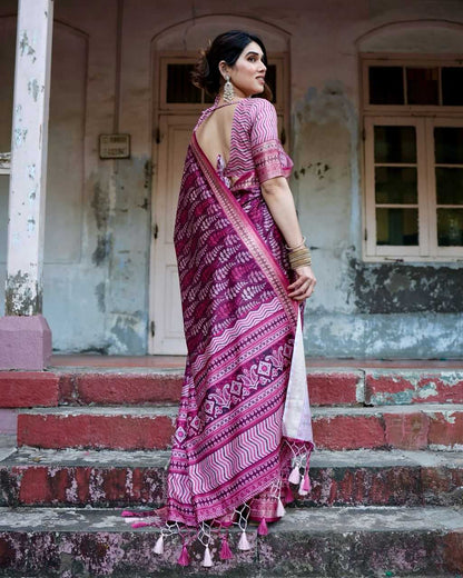 Stylish Pure Silk Saree
