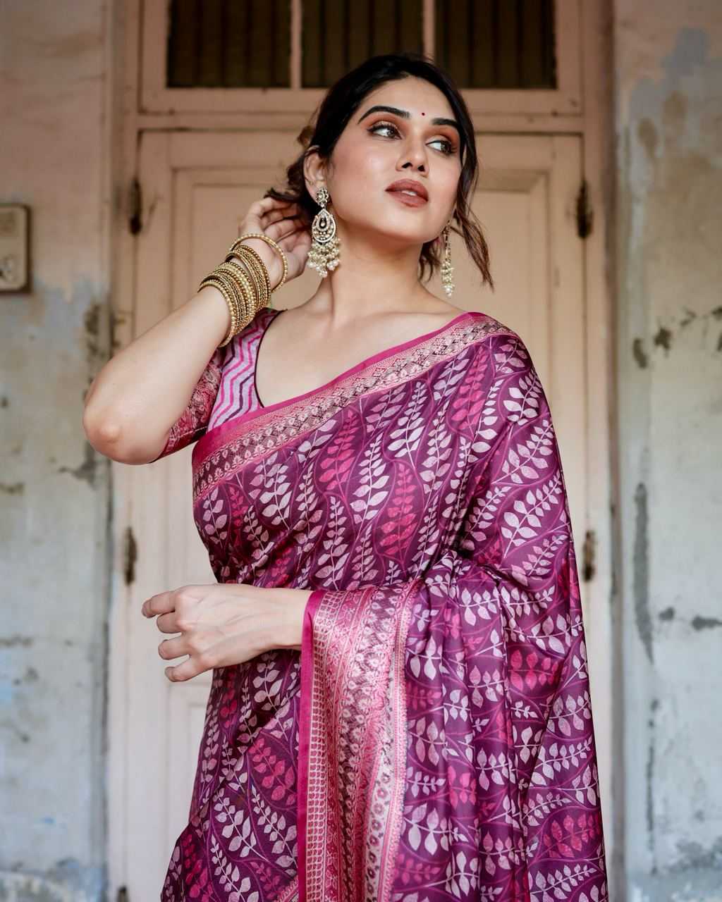 Stylish Pure Silk Saree