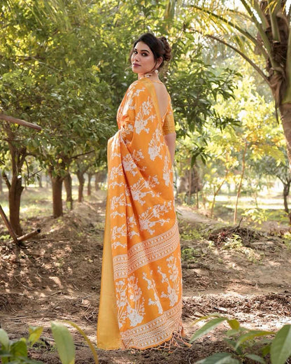 Pure Silk Digital Printed Saree