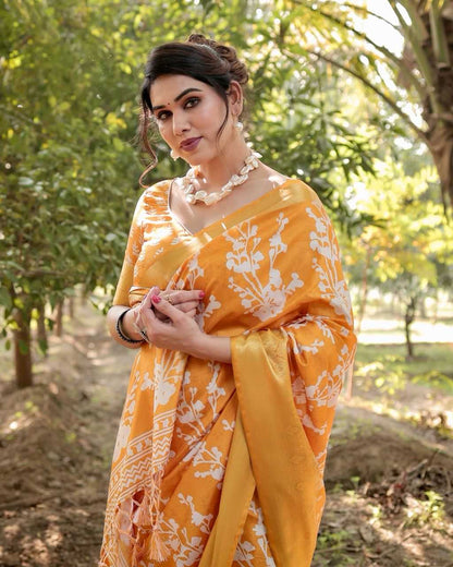 Pure Silk Digital Printed Saree