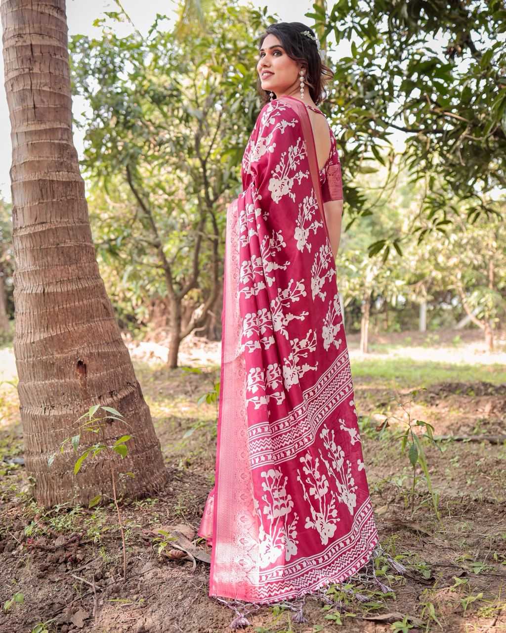 Pure Silk Digital Printed Saree
