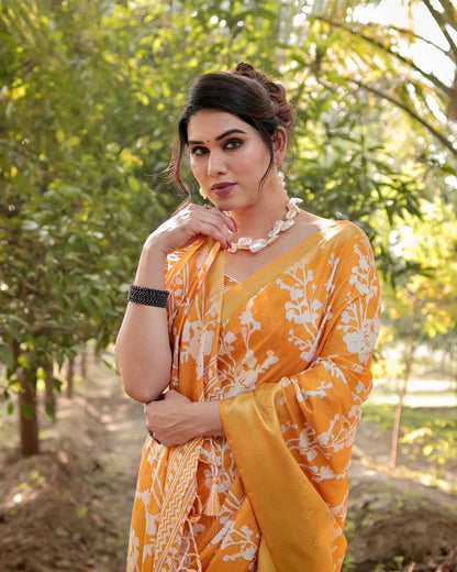 Pure Silk Digital Printed Saree