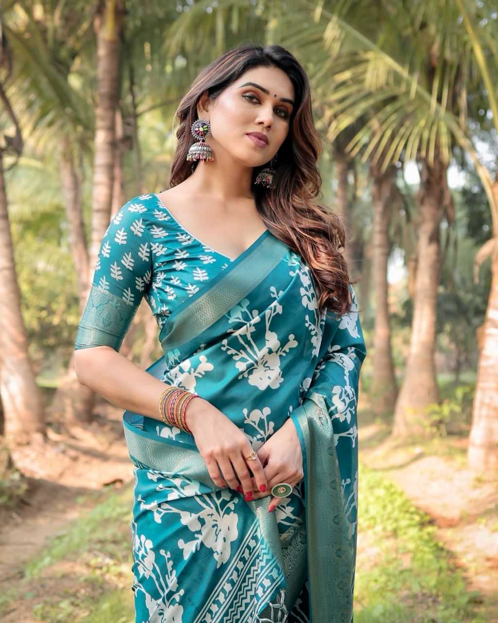 Pure Silk Digital Printed Saree
