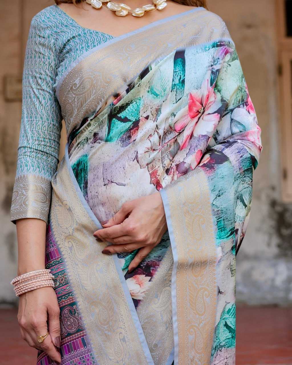 Work Wear Pure Silk Saree